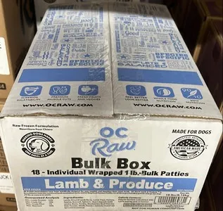 18lb OC Raw  BULK Lamb & Produce Box - Health/First Aid